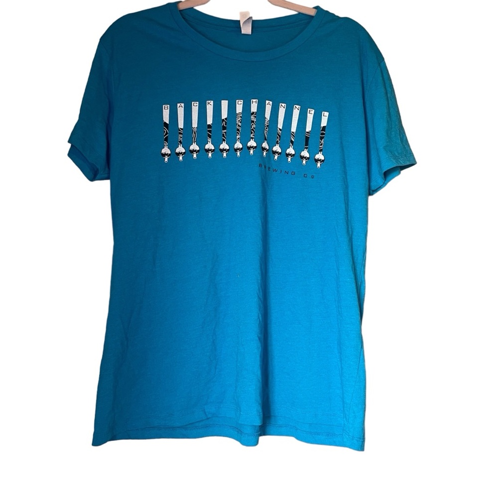 Back Channel Brewing Aqua Blue Tee | Women’s 3XL